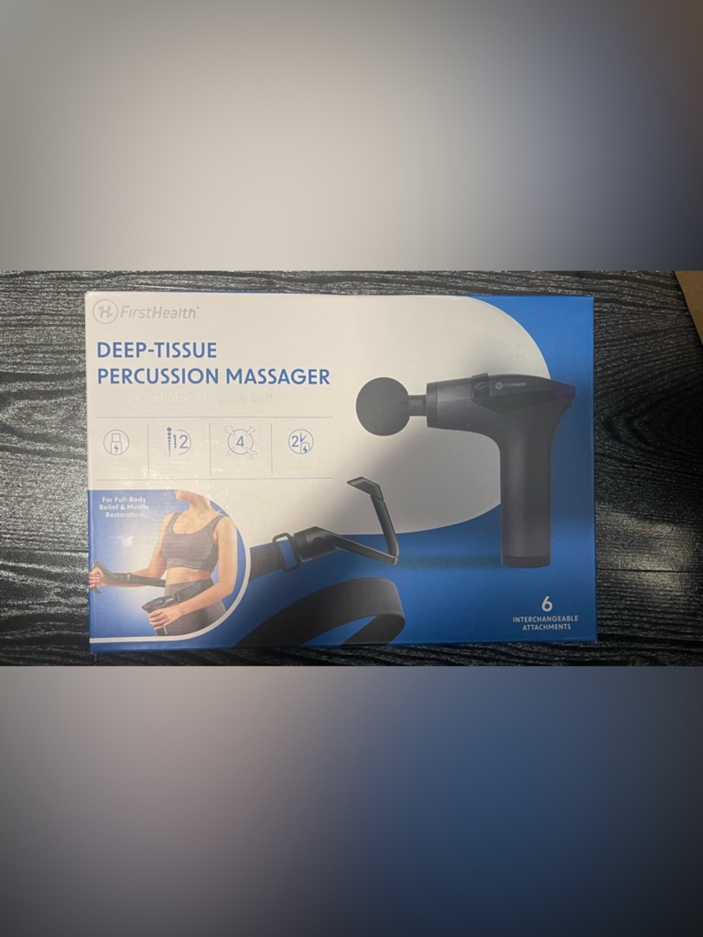 Deep-Tissue Percussion Massager - Black